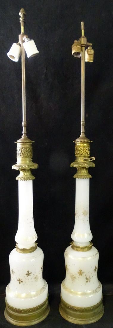 TWO OPALINE LAMPS (1 of 10)