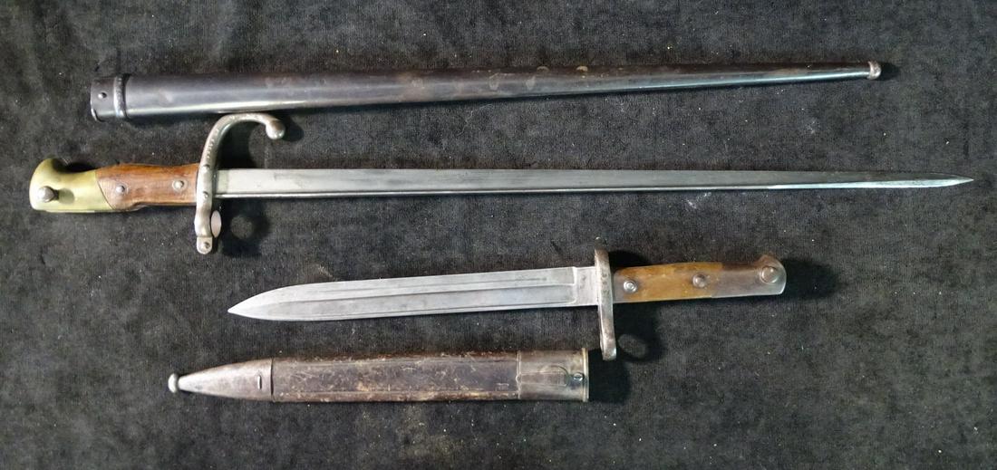 WEYERSBERG KIRSCHBAUM BAYONET & A SCABBARD 27" L: WEYERSBERG KIRSCHBAUM BAYONET & A SCABBARD 27" L
