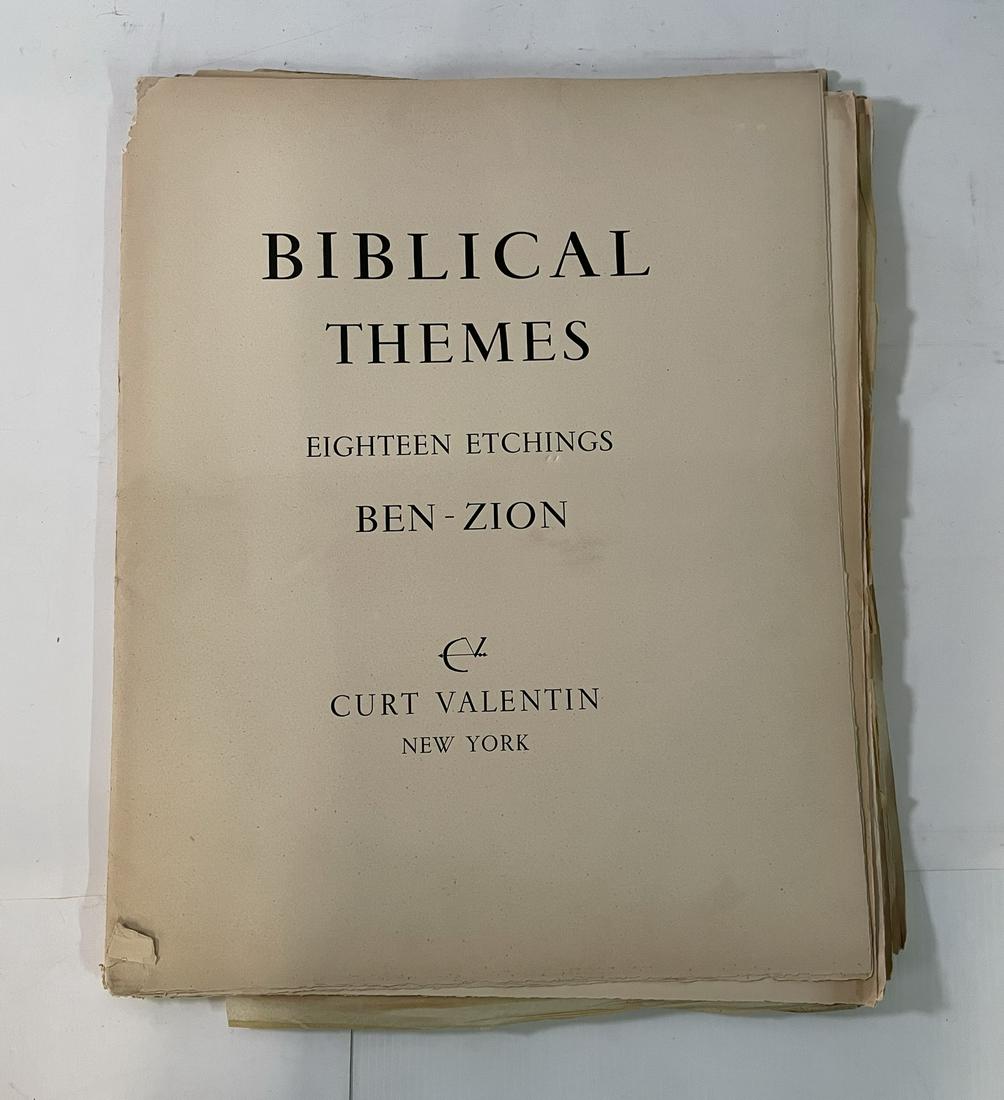 BEN-ZION WEINMAN FOLIO W/ 18 ETCHINGS 1950 #31/65 22" X 18" (1 of 13)