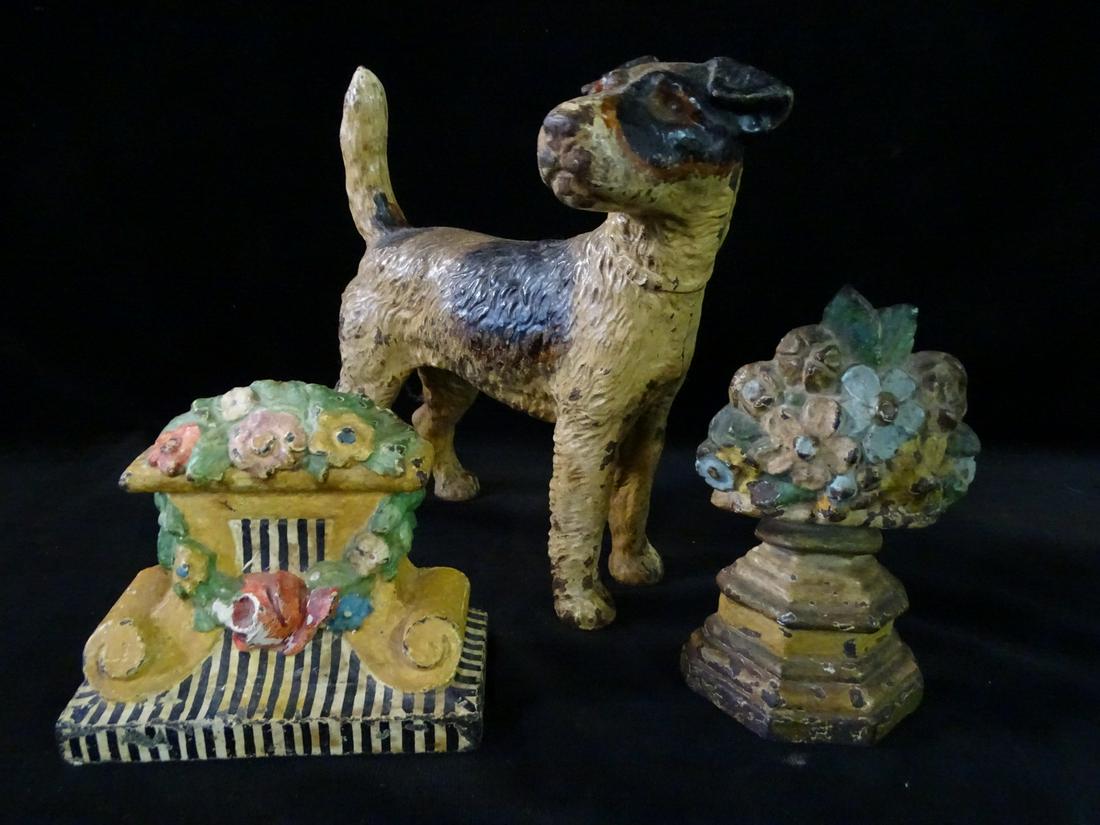 2 CAST IRON DOOR STOPS INC. (1) TERRIER (1 of 11)