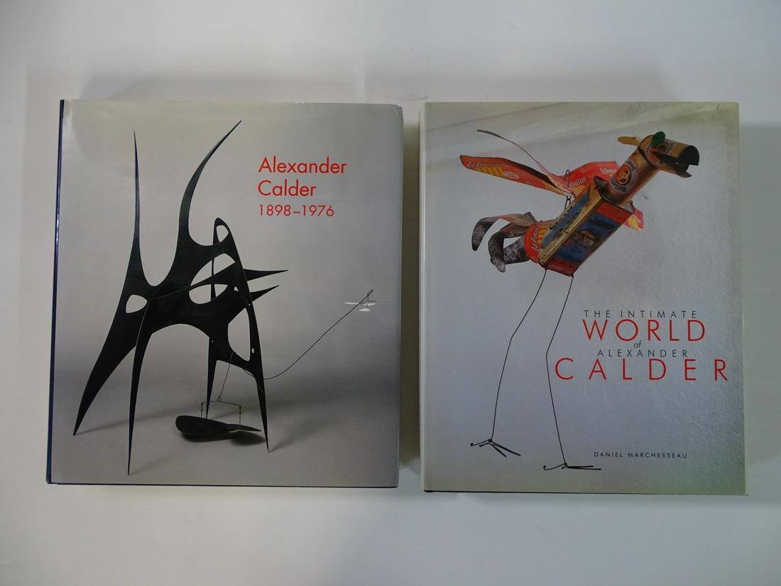 ALEXANDER CALDER 1898-1976, 1998 (2ND PRINTING) & INTIMATE WORLD OF CALDER 1989 (1 of 9)