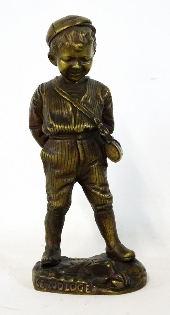 E. ZOOLAGE BRONZE BOY 8"H, GALANTI FOUNDRY (1 of 7)