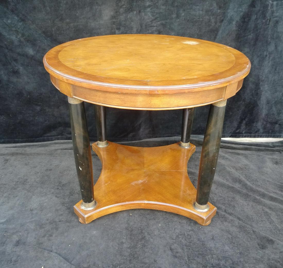 BIEDERMEIER STYLE CIRCULAR ENTRANCE TABLE 27 1/2" X 36" DIA. (1 of 6)
