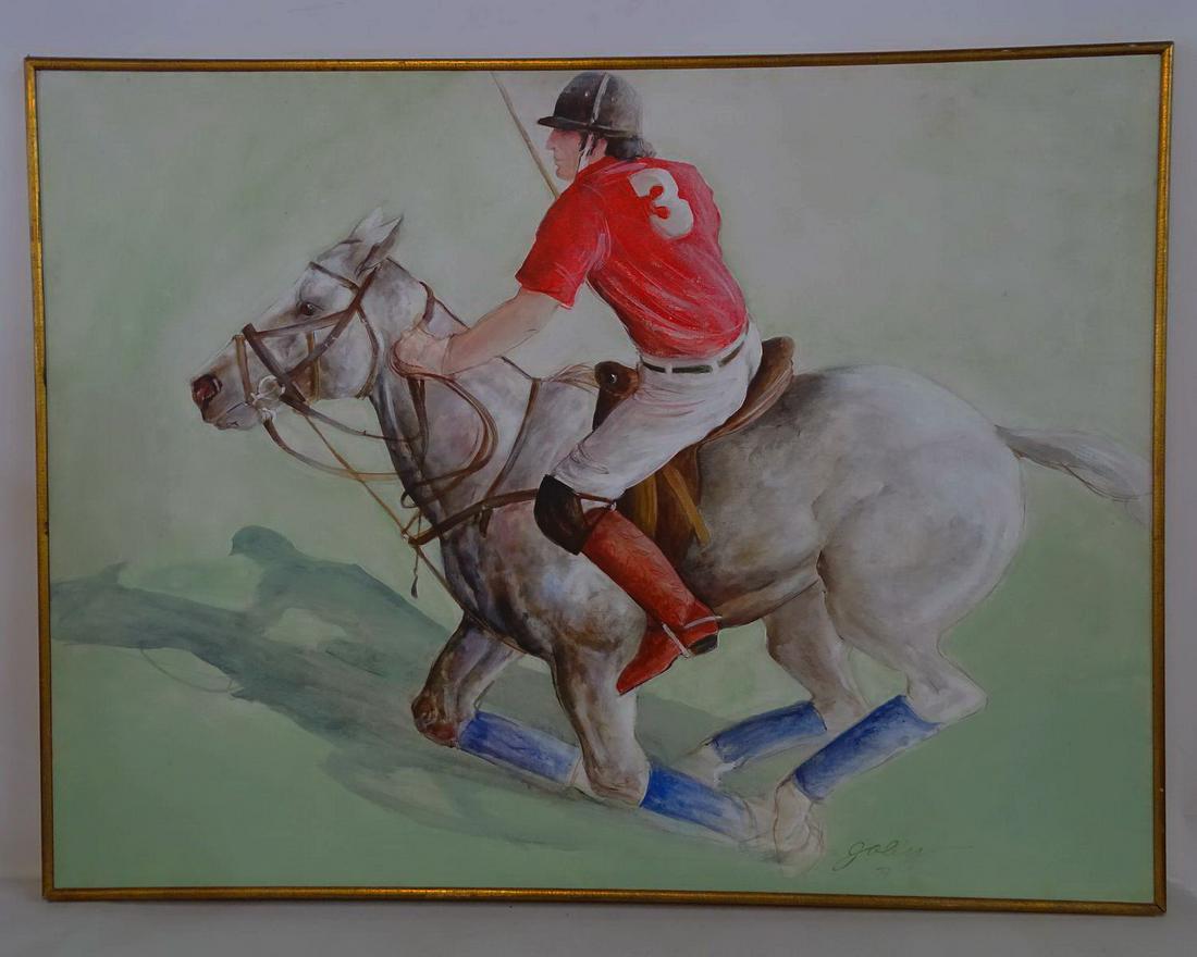 JOLLI SIGNED POLO PLAYER ANTOINE HERRA 36X48 (1 of 7)