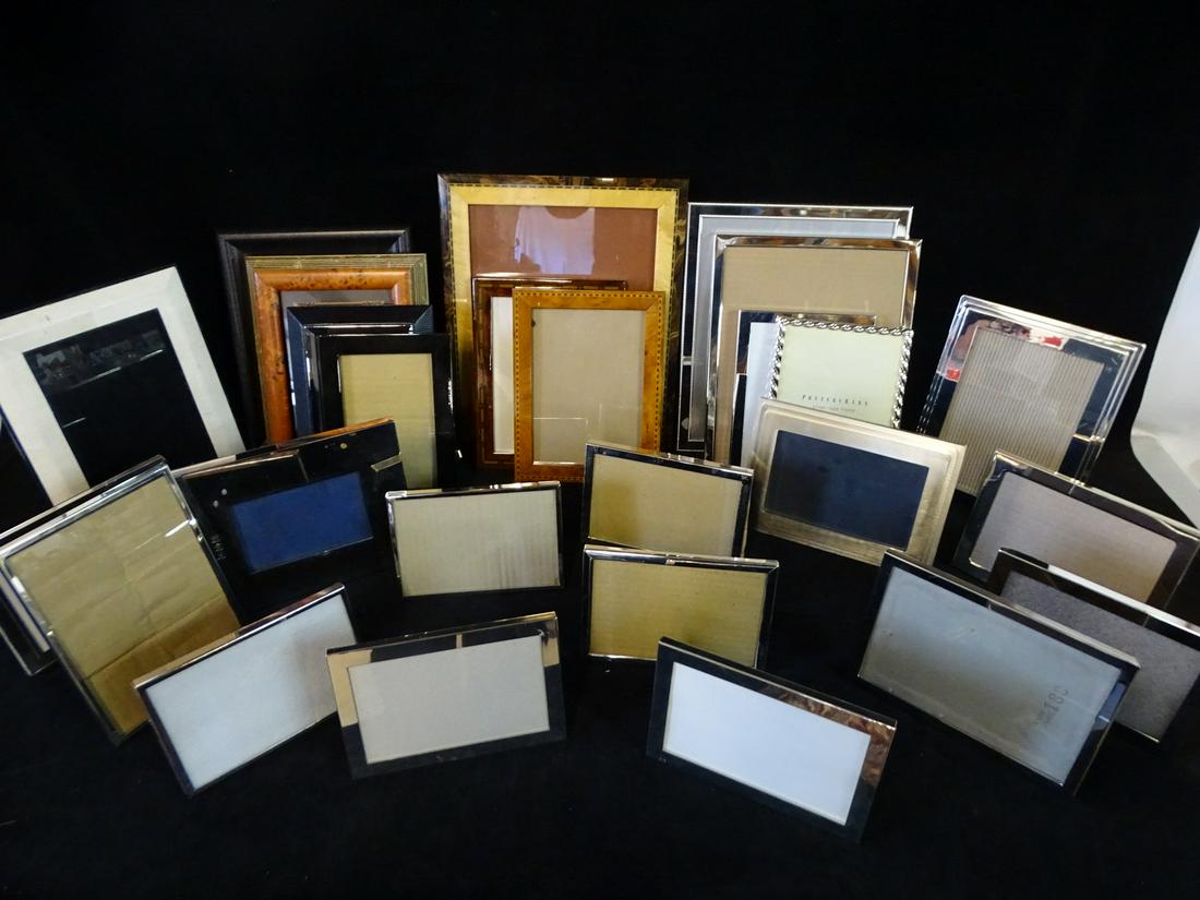 LARGE LOT OF PICTURE FRAMES - LARGEST 12" X 10" 27+ ITEMS (1 of 6)