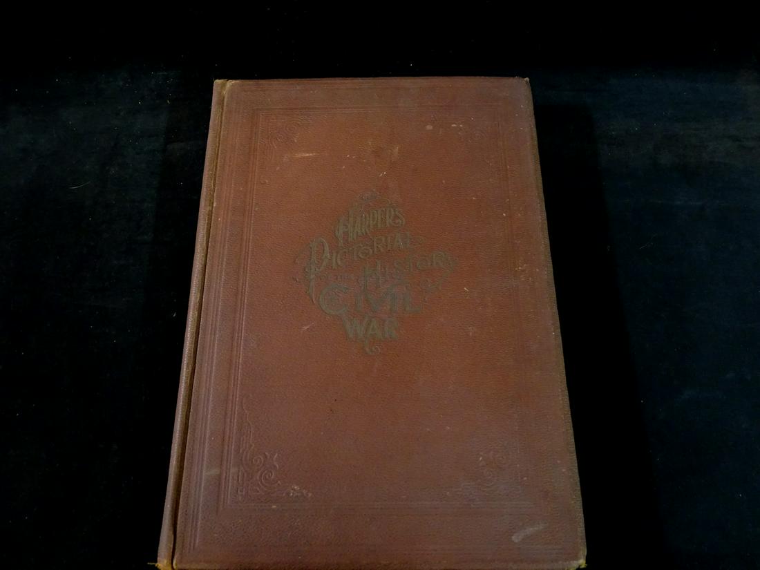 BOOK--ANTIQUE: HARPER'S PICTORIAL OF THE HISTORY OF THE CIVIL WAR: BOOK--ANTIQUE: HARPER'S PICTORIAL OF THE HISTORY OF THE CIVIL WAR