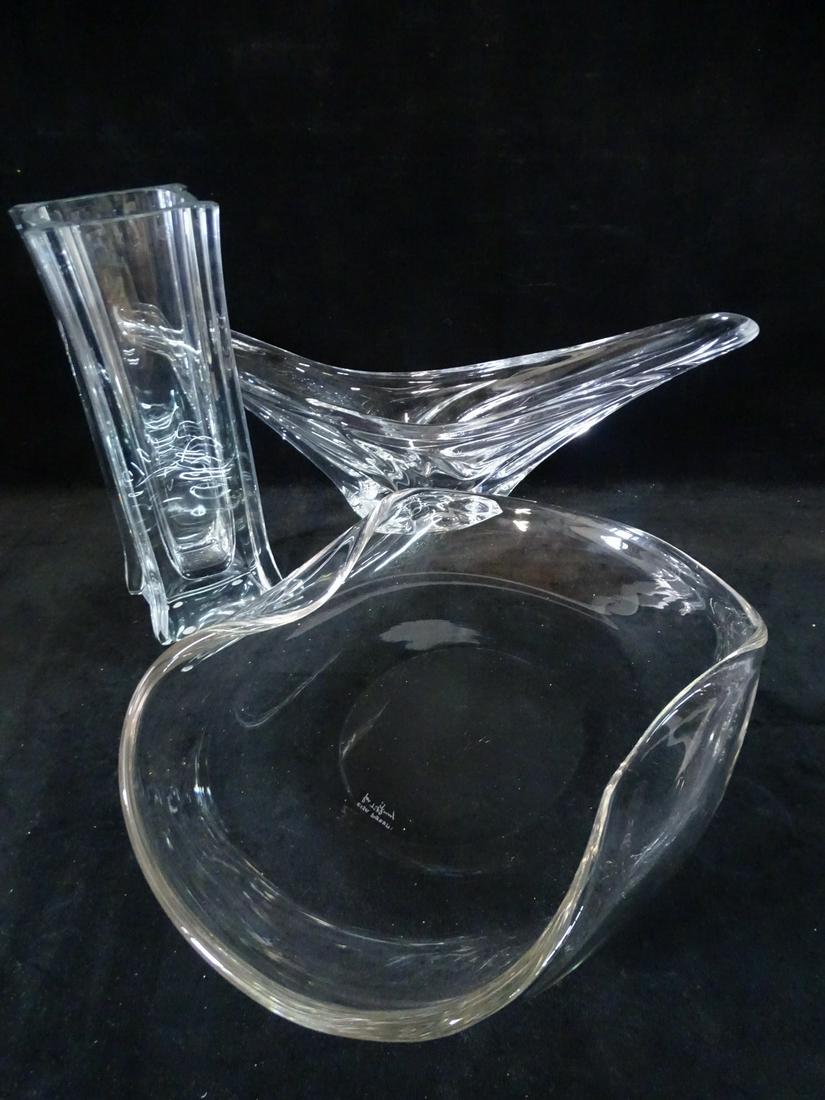 LOT OF CRYSTAL ITEMS, INC.. DAUM FRANCE 20 X 6.5 LARGEST: LOT OF CRYSTAL ITEMS, INC.. DAUM FRANCE 20 X 6.5 LARGEST