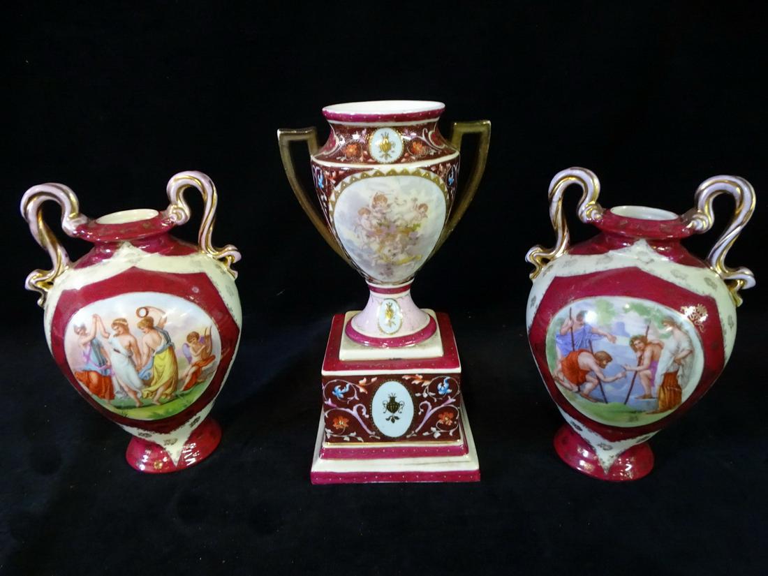 TRIO OF ROYAL VIENNA PORCELAIN (SOME CONDITION ISSUES) (1 of 15)