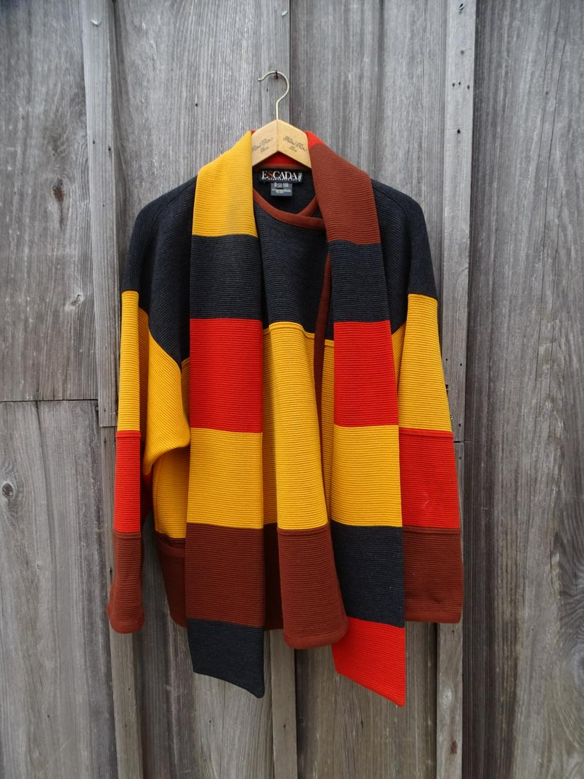 FABULOUS ESCADA SWEATER JACKET, SZ 42: FABULOUS ESCADA SWEATER JACKET, SZ 42