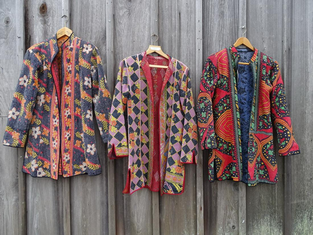 THREE MED/LARGE REVERSIBLE ETHNIC JACKETS (1 of 8)