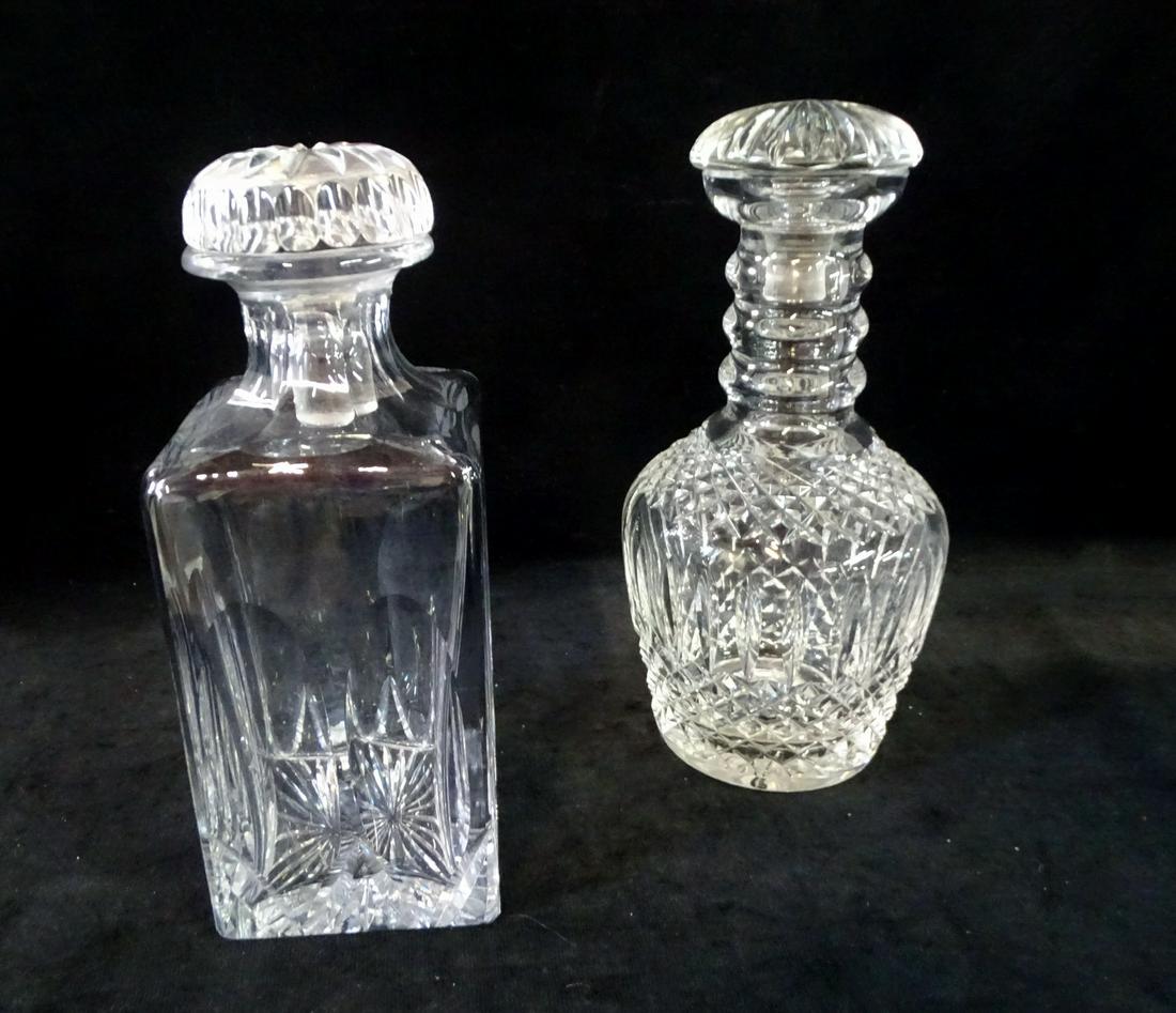2 CRYSTAL DECANTERS 1 CARTIER AND1 WATERFORD (1 of 11)
