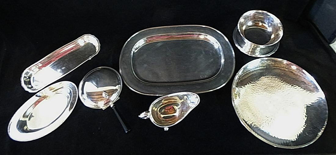 GROUP OF SILVERPLATE INC.. REED AND BARTON, WITH SILENT BUTLER 17 X 11.5 LARGEST (1 of 11)
