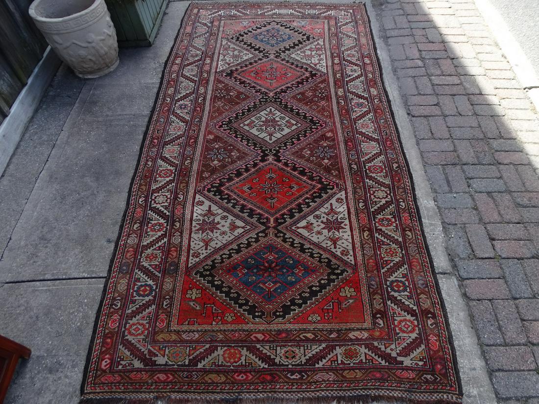 ANTIQUE ORIENTAL RUG ( DIAMOND MEDALIONS)5.1X10.1 (1 of 13)