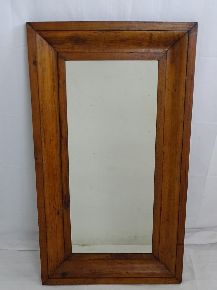 19C MAPLE FRAMED MIRROR 36X20.25 (1 of 7)