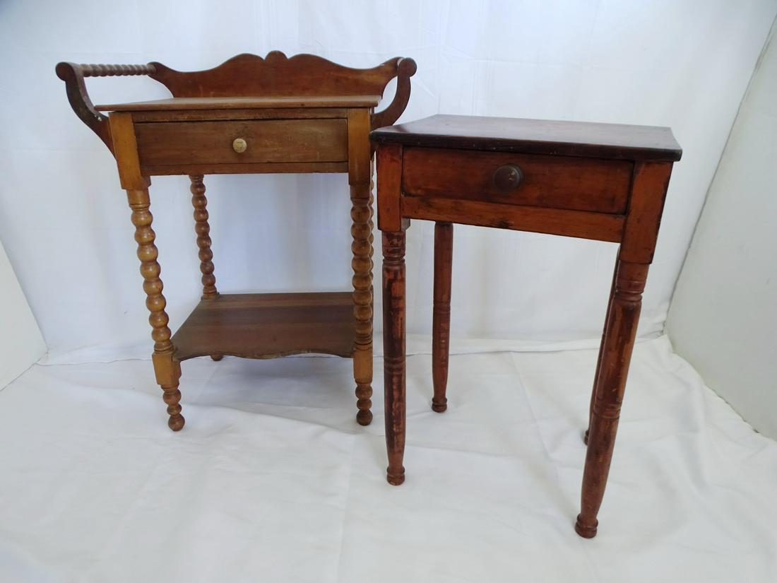 2ANTIQUE PCS. OF PINE TABLE AND WASHSTAND 31X24 LARGEST (1 of 18)