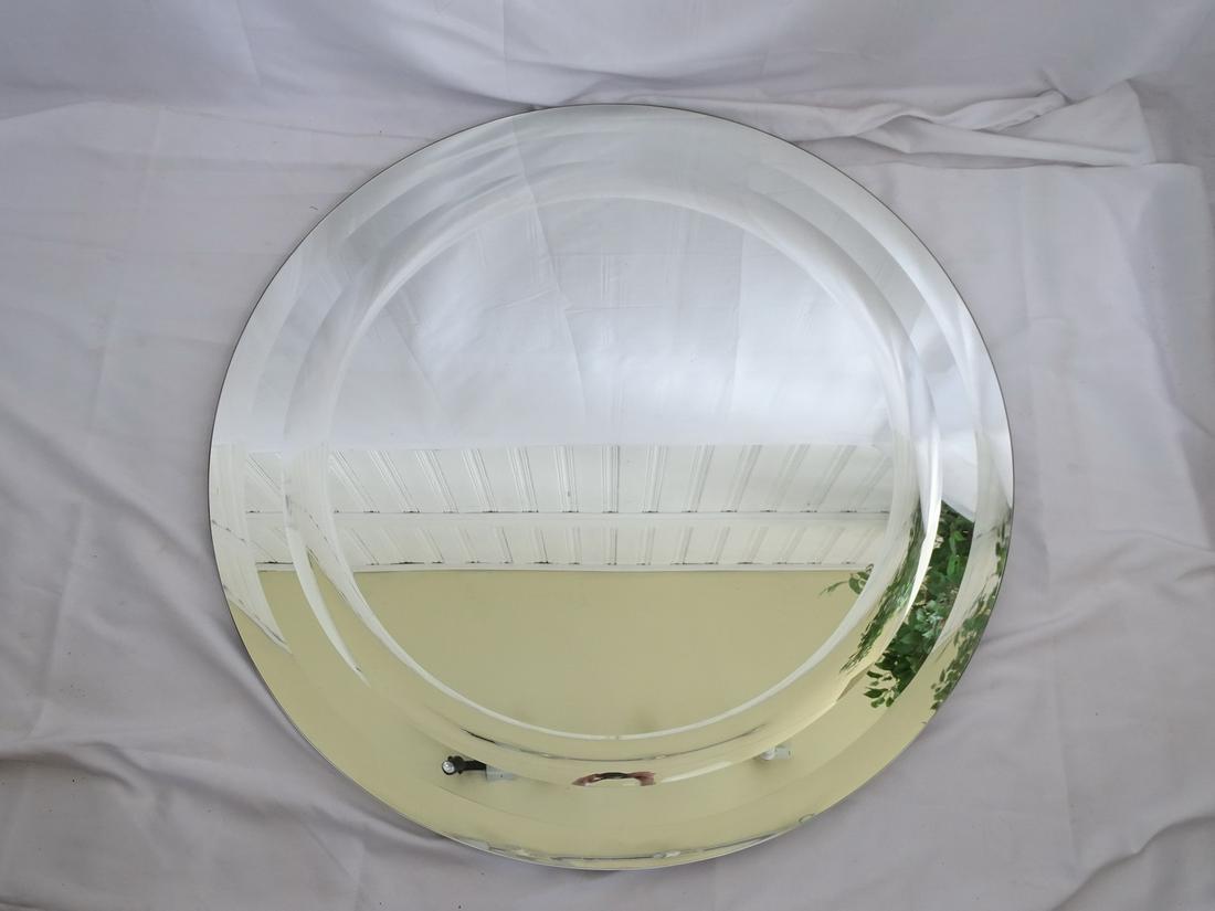 LARGE BEVELED CIRCULAR MIRROR 40''DIA. (1 of 9)
