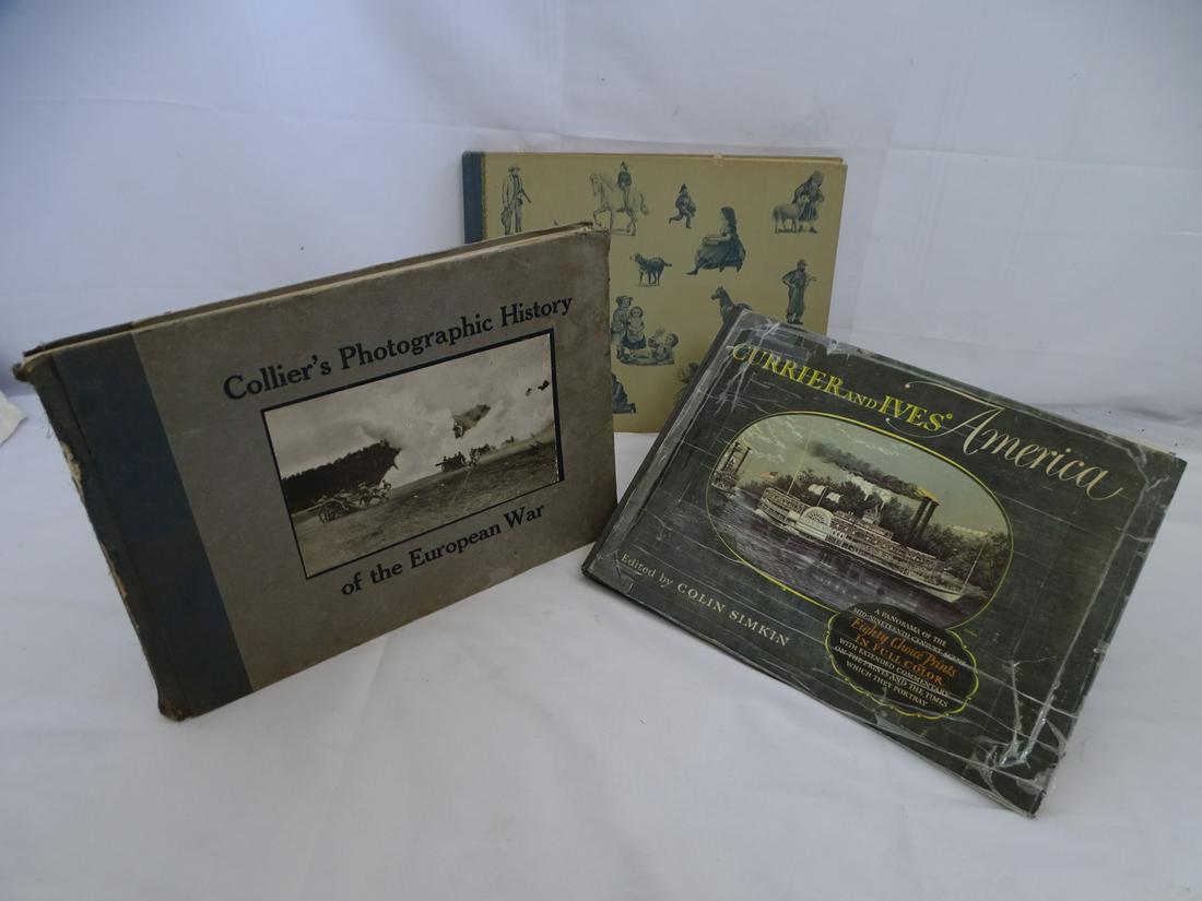 LOT OF 3 BOOKS INCL, CURRIER AND IVES (1 of 19)