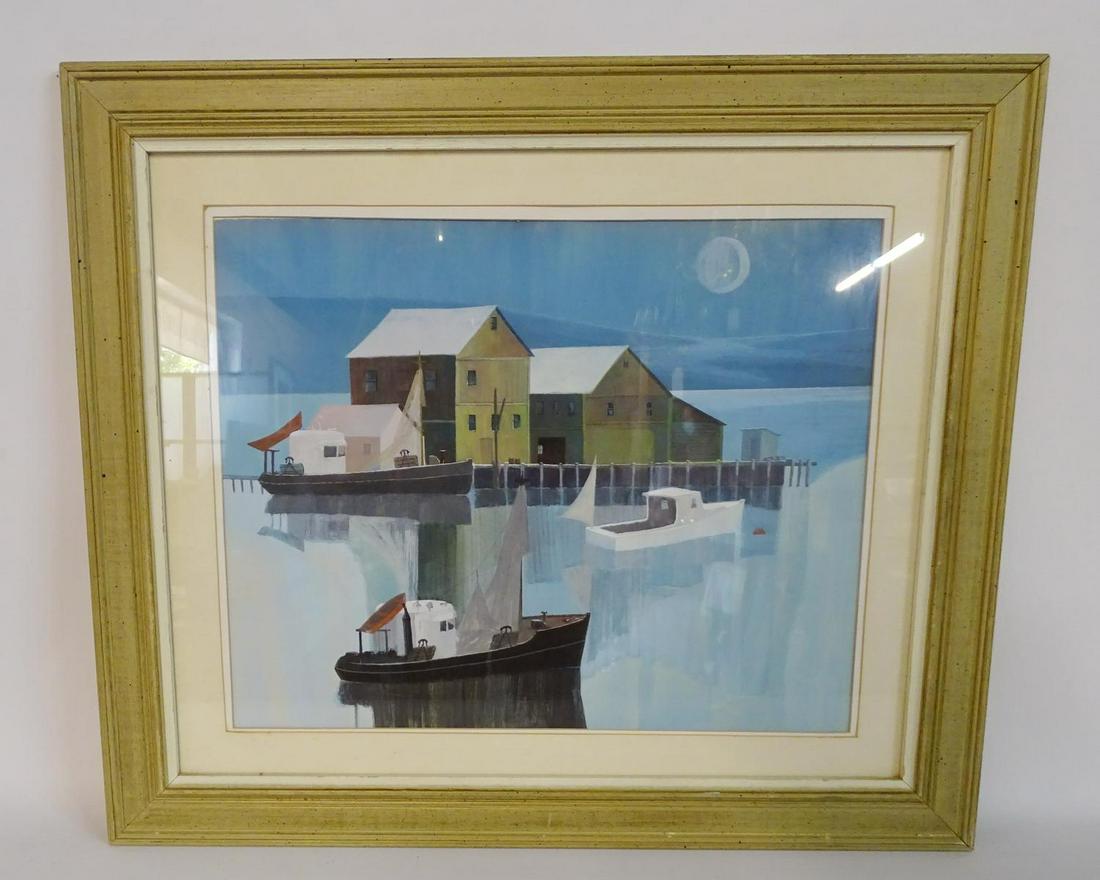 RAUL MINA MORA GOUACHE 16 X 20: RAUL MINA MORA GOUACHE 16 X 20