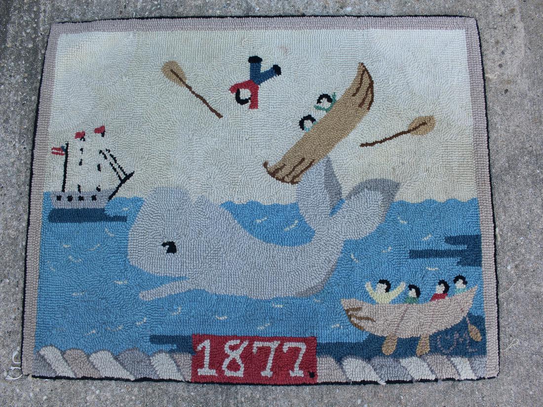CLAIRE MURRAY HOOKED RUG NANTUCKET SLEIGHRIDE 24 X 36 (1 of 16)
