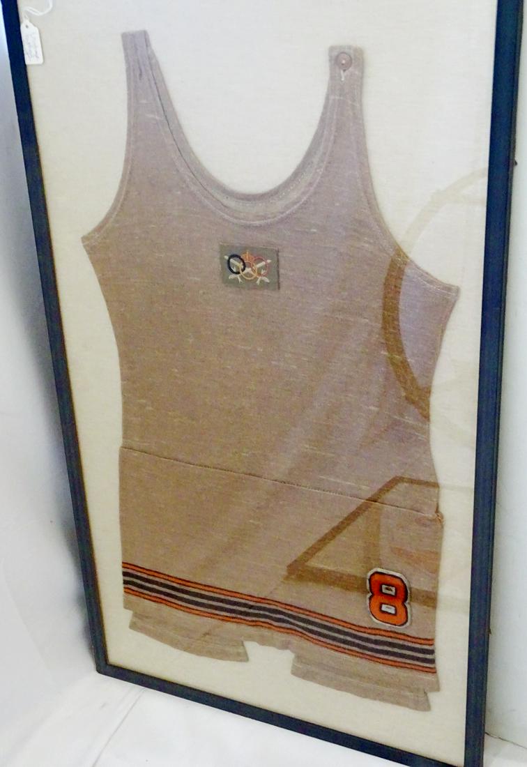 FRAMED VINTAGE BATHING SUIT 37.5 X 22.25 (1 of 9)