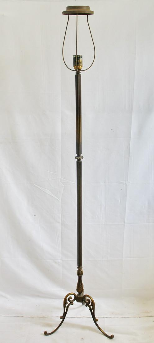 CAST BRASS DECORATIVE FLOOR LAMP 62"H (1 of 6)