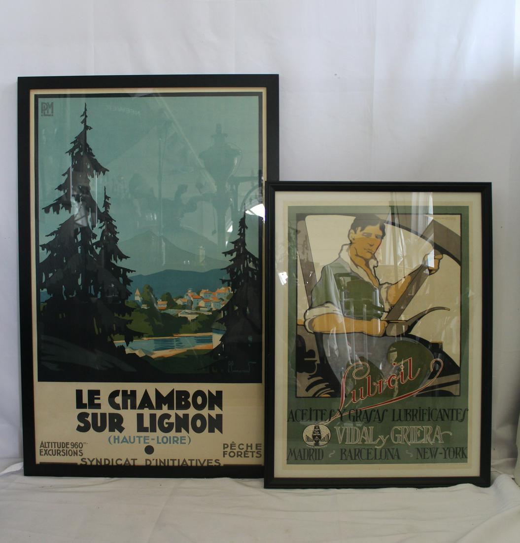 2 VINTAGE POSTERS, LE CHAMBON SUR LIGNON & LUBROIL (1 of 10)