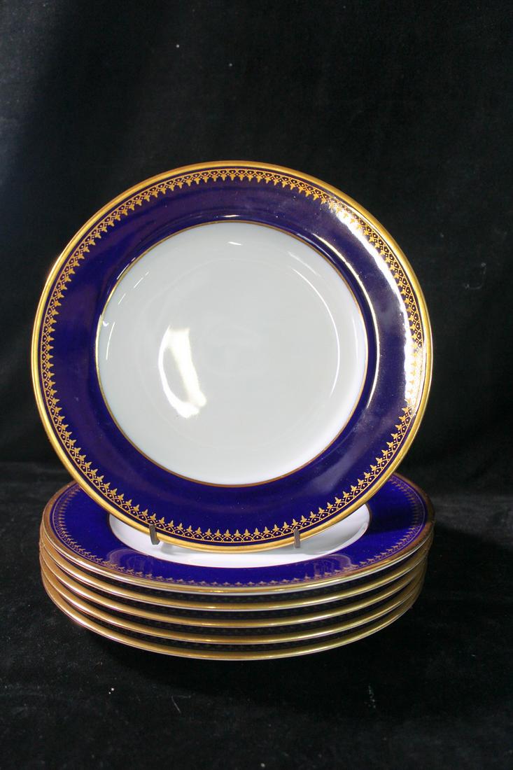 6 COPELAND SPODE COBALT PLATES 10" DIA. (1 of 5)