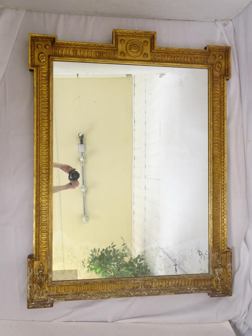 GILT FRAMED EMPIRE MIRROR BY M. GRIEVE CO., NEW YORK AND LONDON 49.5 X 37.5 (1 of 18)