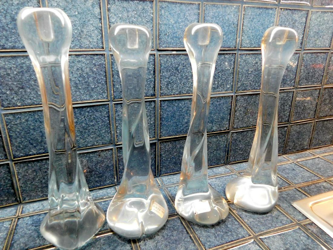 SET OF 4 MURANO GLASS CANDLESTICKS (1 of 3)