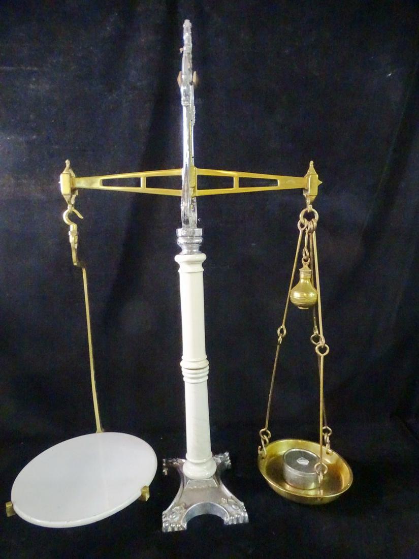 VICTORIAN BRASS BALANCE SCALE (S 74): VICTORIAN BRASS BALANCE SCALE (S 74)