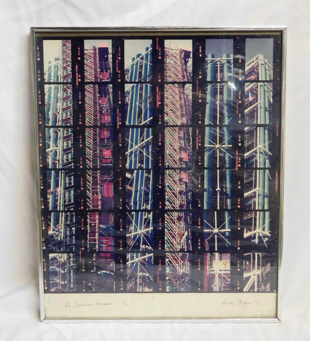 PHOTOGRAPH ON KODAK PAPER, SIGNED BRION GYSIN, "LE DERNER MUSEE" 24.5X20 OVERALL REF# (393): PHOTOGRAPH ON KODAK PAPER, SIGNED BRION GYSIN, "LE DERNER MUSEE" 24.5X20 OVERALL REF# (393)