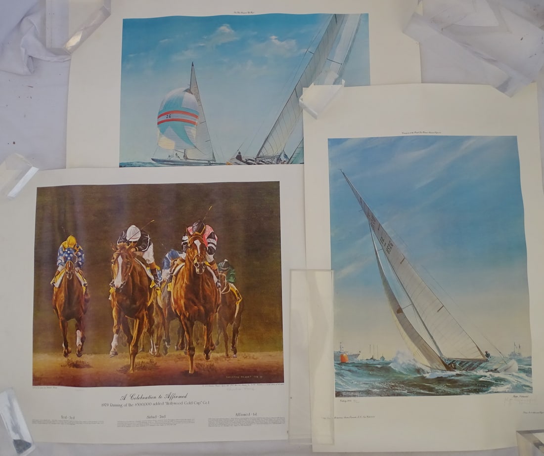 KIPP SOLDWEDEL, TRIO OF PENCIL SIGNED PRINTS, 33.5 X 22.5 LARGEST OVERALL (1 of 20)