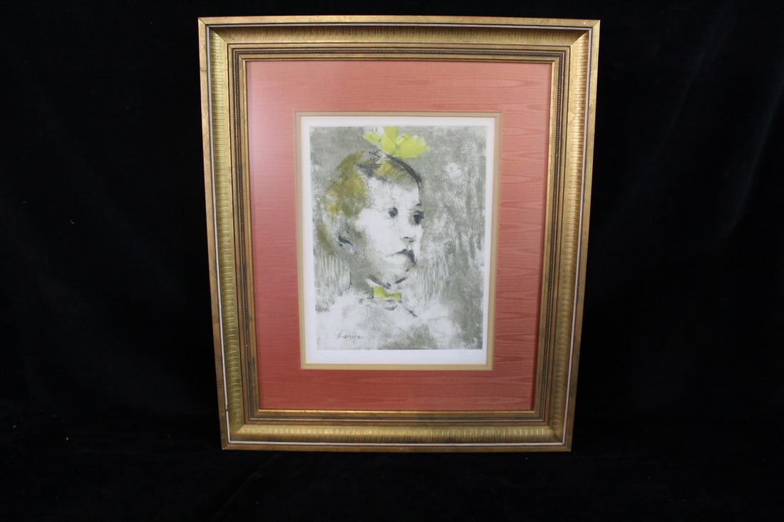 JACK LEVINE "LOTTE LENYA" PENCIL SIGNED AND NUMBERED 22 1/2" X 19" OVERALL (R 80): JACK LEVINE "LOTTE LENYA" PENCIL SIGNED AND NUMBERED 22 1/2" X 19" OVERALL (R 80)