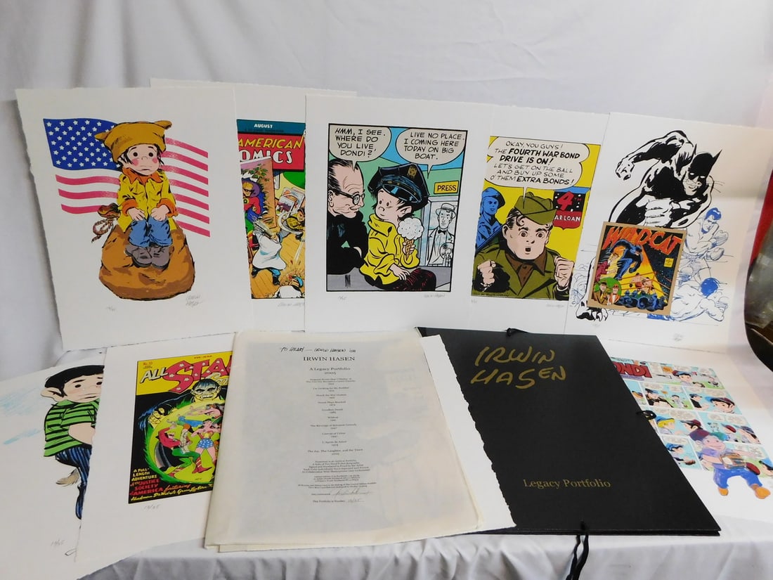 LEGACY PORTFOLIO BY IRWIN HASEN, 10 HAND PULLED SERIGRAPHS, SIGNED AND NUMBERED, WONDER WOMAN AND (1 of 16)