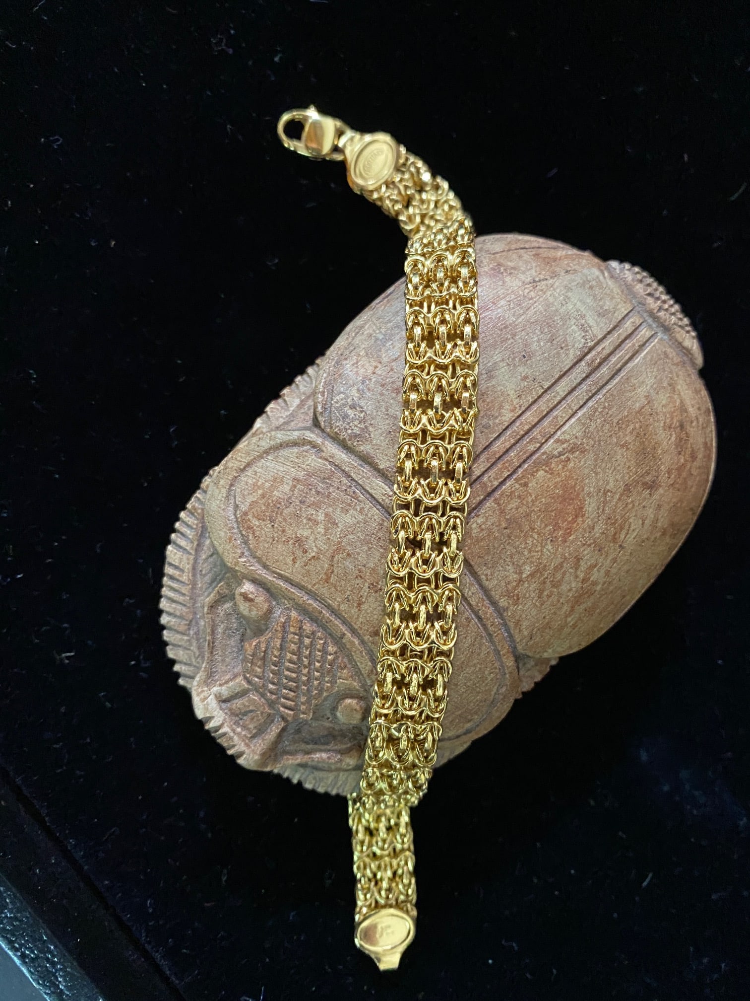 14KT GOLD BRACELET 8 DWT. (S126-2021) (1 of 4)