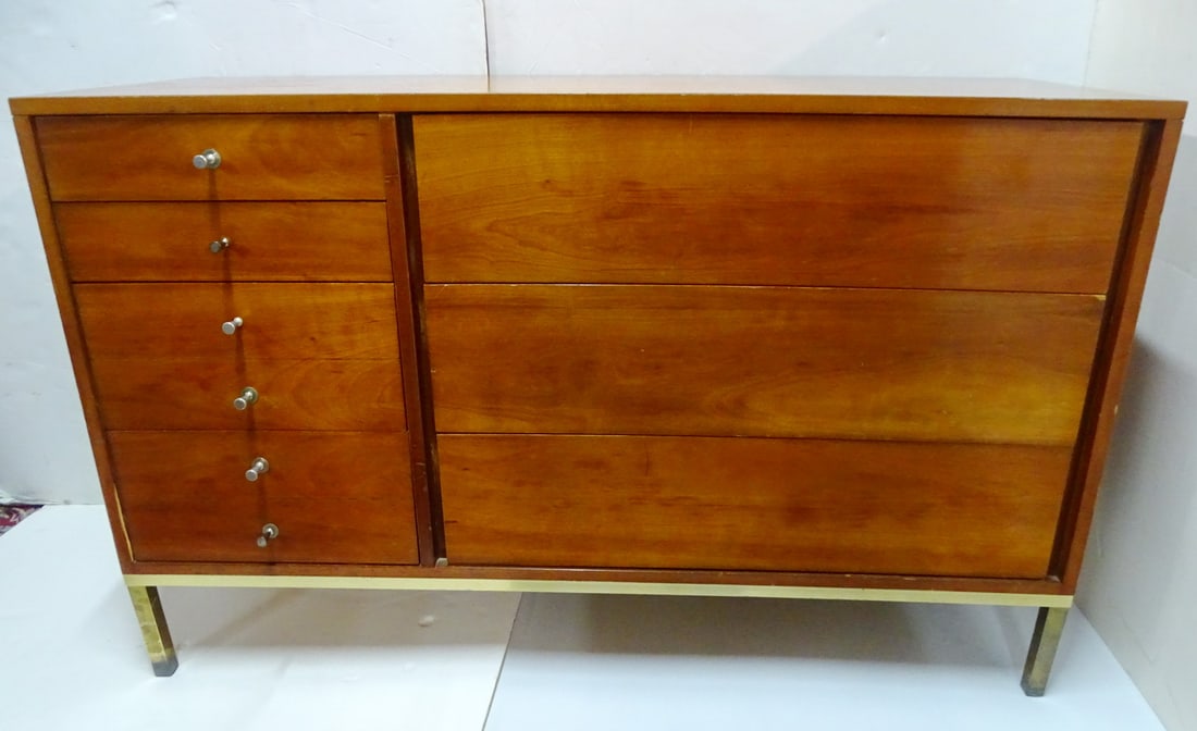 JOHN STUART MID-CENTURY 7 DRAWER LOW CHEST 33X53X19"D INC. HARDWARE (1 of 16)