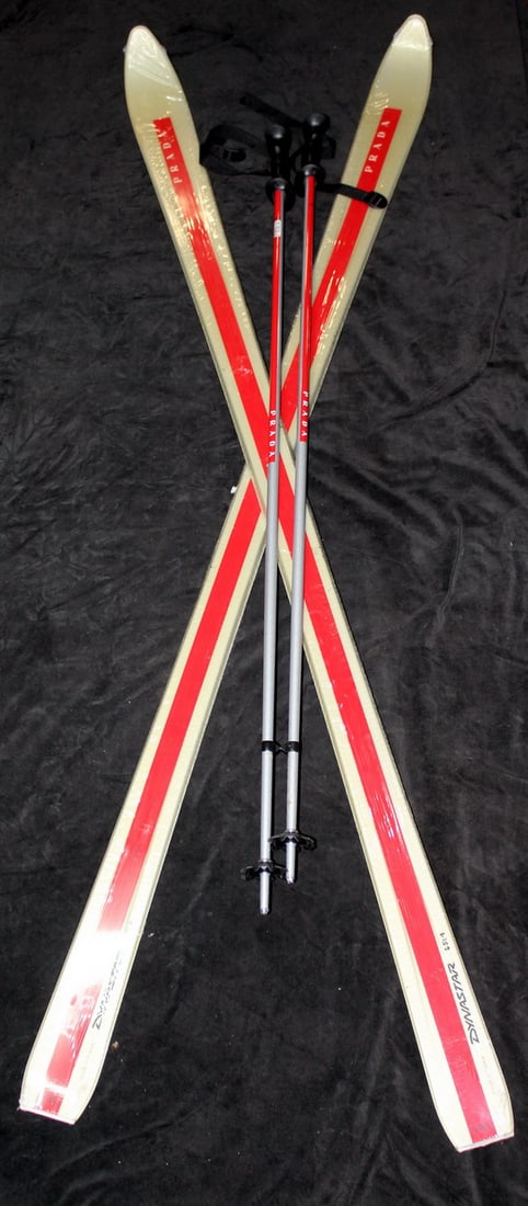 ESTATE OF FASHION EDITOR:  PRADA SKIS (190, STILL IN WRAPPING) AND POLES (130) WITH PRADA CARRY BAG (1 of 16)