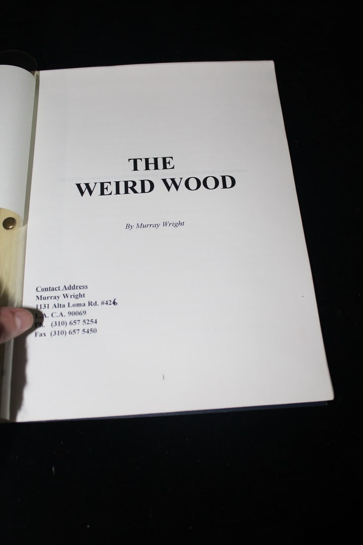 ESTATE OF FASHION EDITOR: BOOK, "THE WEIRD WOOD" BY MURRAY WRIGHT, 8.5 X 11 (1 of 8)