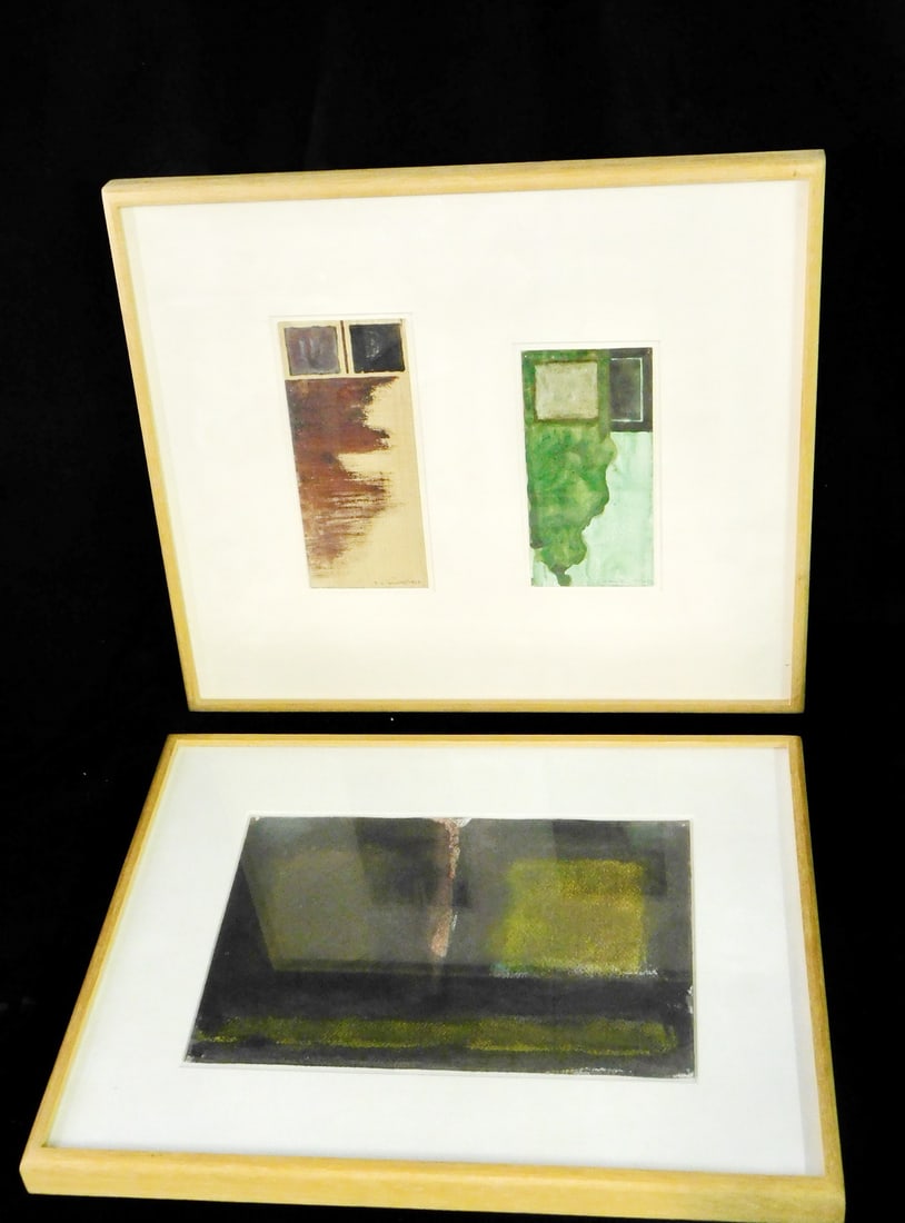 TWO WATERCOLOR WORKS SIGNED SUSAN WILMARTH, LARGEST 14" X 16" (1 of 8)