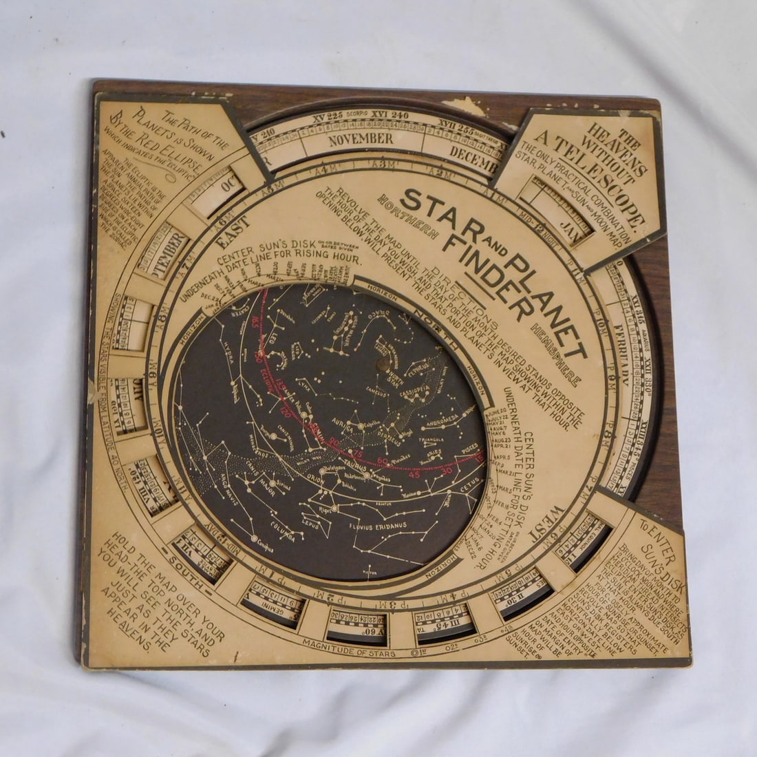 ESTATE OF SEYMOUR STEIN: VINTAGE CHART OF THE STARS, ASTRONOMY (1 of 8)