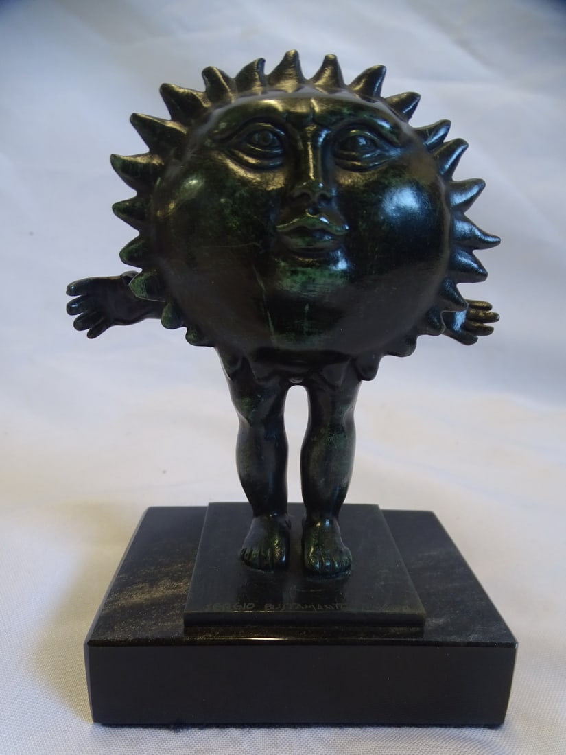 LIVING ESTATE OF JOSEPH RODANO: SERGIO BUSTAMANTE "WALKING SUN" LIMITED 66/100 5"H (1 of 10)