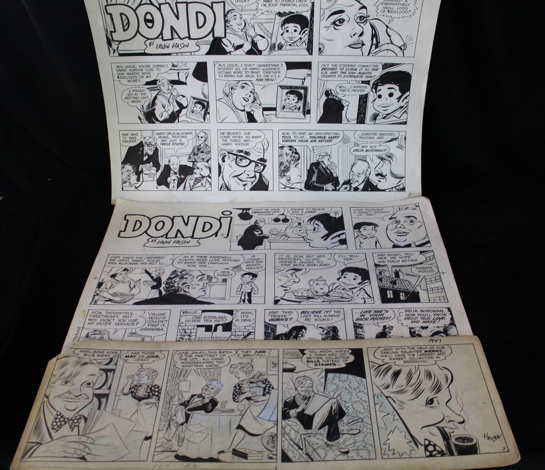 "DONDI" BY IRWIN HASAN, AND ALL AMERICAN (1947), 1947, 1985, 1 UNDATED, DELIA MCGOWAN, AND ALL (1 of 15)