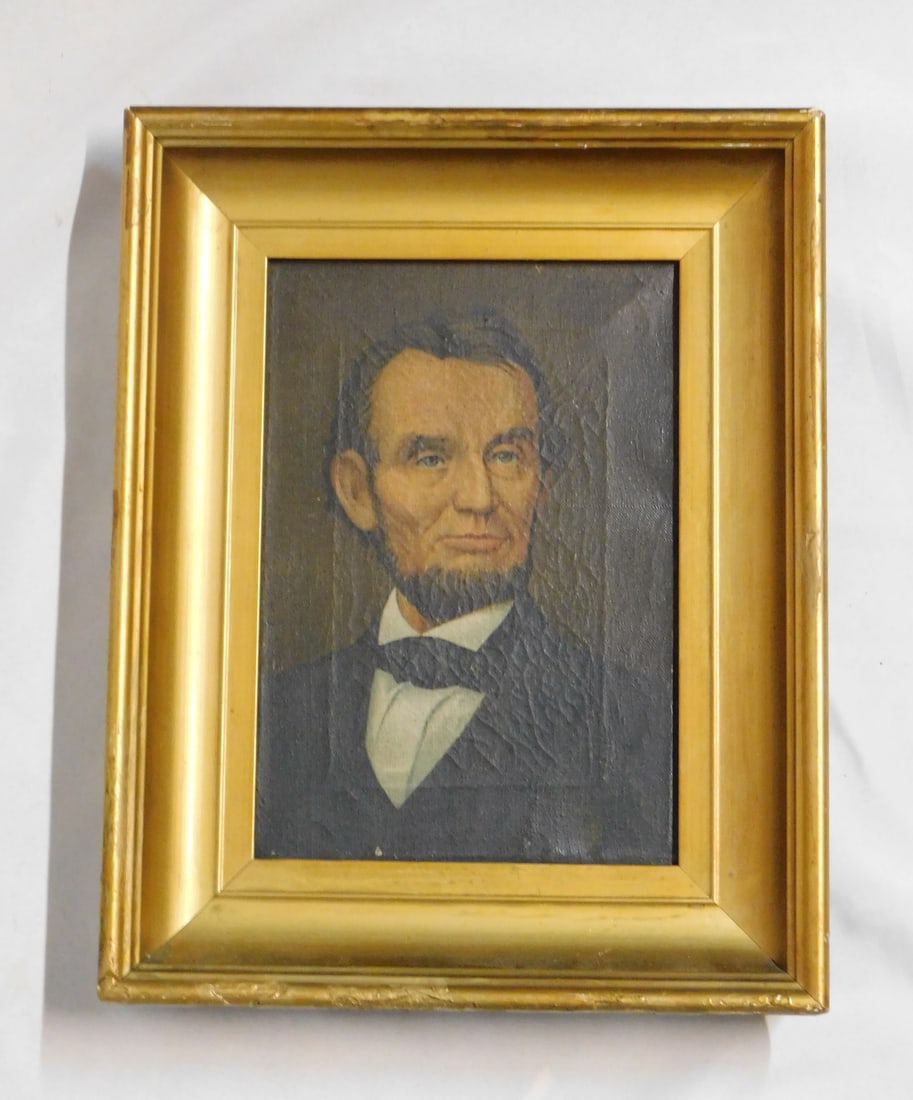 LIVING ESTATE OF JOSEPH RODANO: ABRAHAM LINCOLN CHROMALITHOGRAPH FRAMED PORTRAIT, 1913 ILLINOIS: LIVING ESTATE OF JOSEPH RODANO: ABRAHAM LINCOLN CHROMALITHOGRAPH FRAMED PORTRAIT, 1913 ILLINOIS WATCH CO. SIGNED R. BOHCNER, 14X11.5 (Y288)