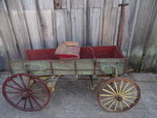 ANTIQUE FARM WAGON, 28 X 62 X 28