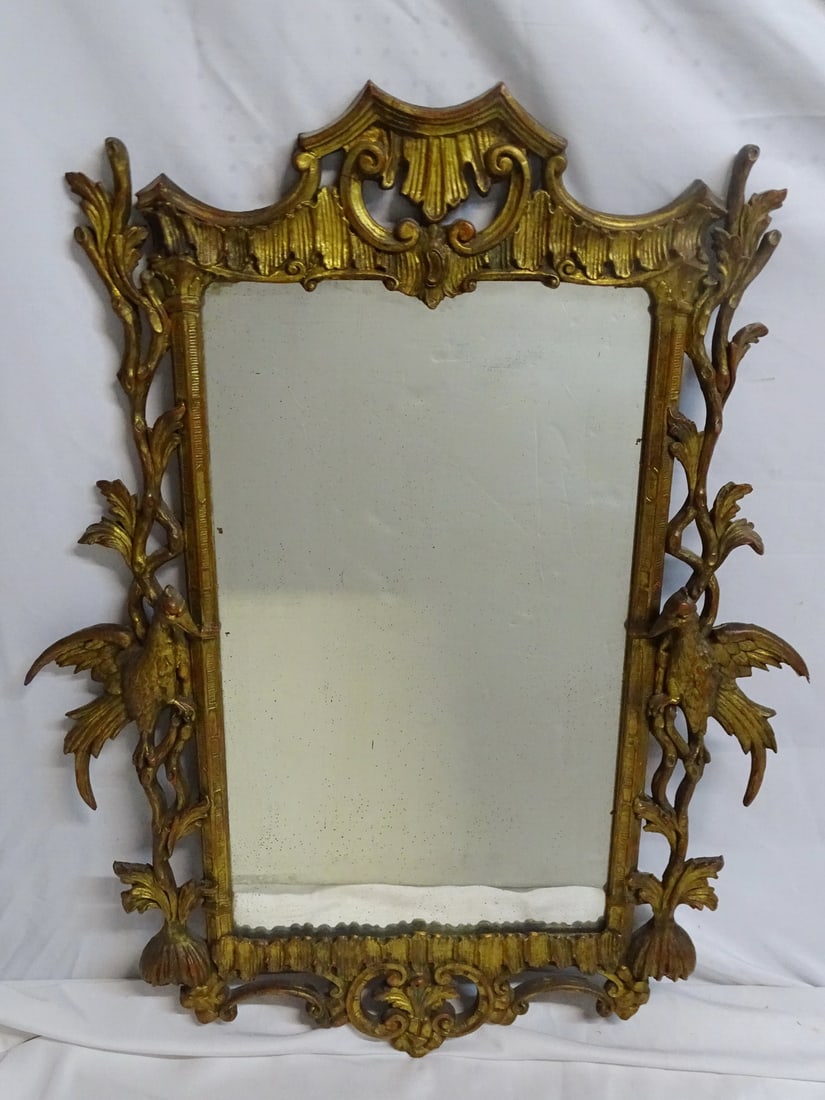 GILT FRAMED FIGURAL MIRROR, 42.5 X 33.5 (1 of 14)