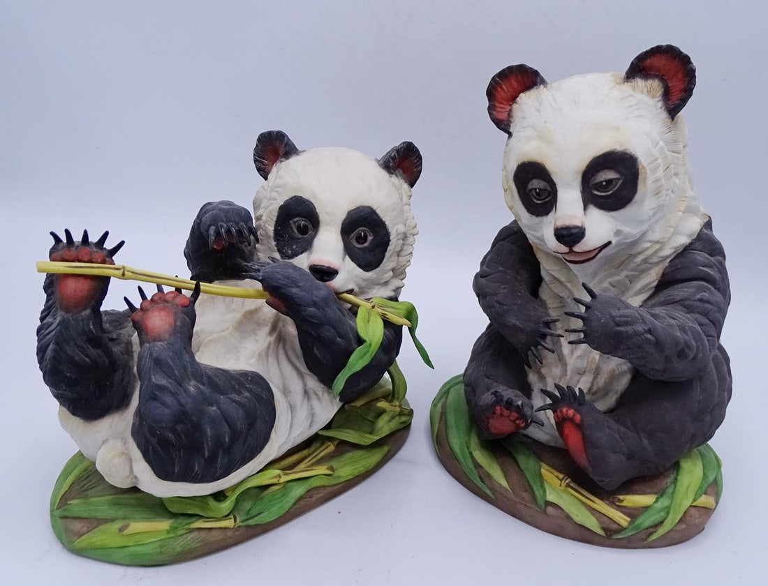 PAIR OF BOEHM PANDAS - TALLEST 10" (1 of 4)