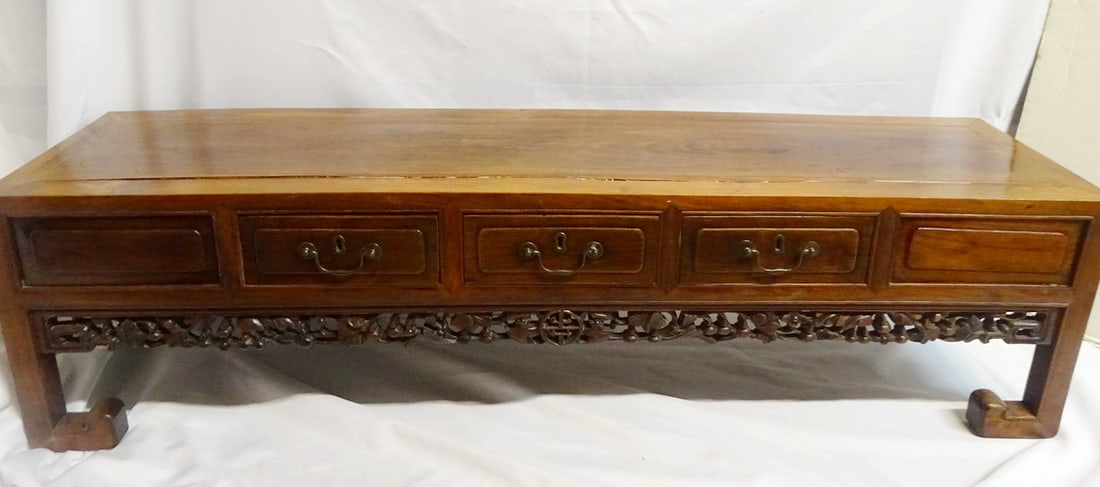 ASIAN LOW CONSOLE / BENCH 14 1/2" X 56" X 13 3/4" (1 of 20)