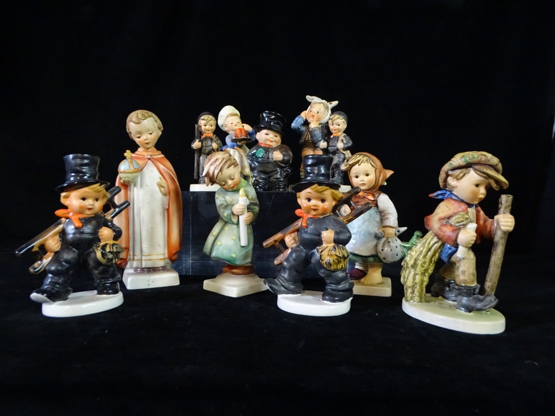 GROUP OF 11 HUMMEL FIGURES INC. CHIMNEY SWEEPS 7 1/2" TALLEST (1 of 13)