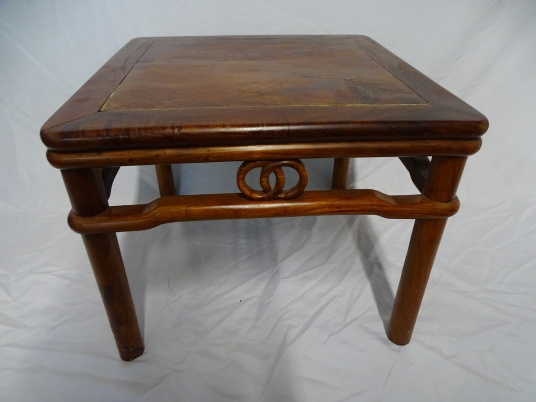 ROSEWOOD CARVED SIDE TABLE 19 3/4" X 24 1/4" X 24 1/4" (1 of 14)