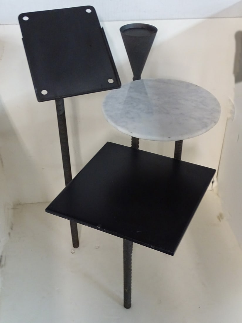 RARE PHILIPPE STARCK "PARAMOUNT" HOTEL SIDE TABLE 29.5 X 18 X 18 (1 of 17)